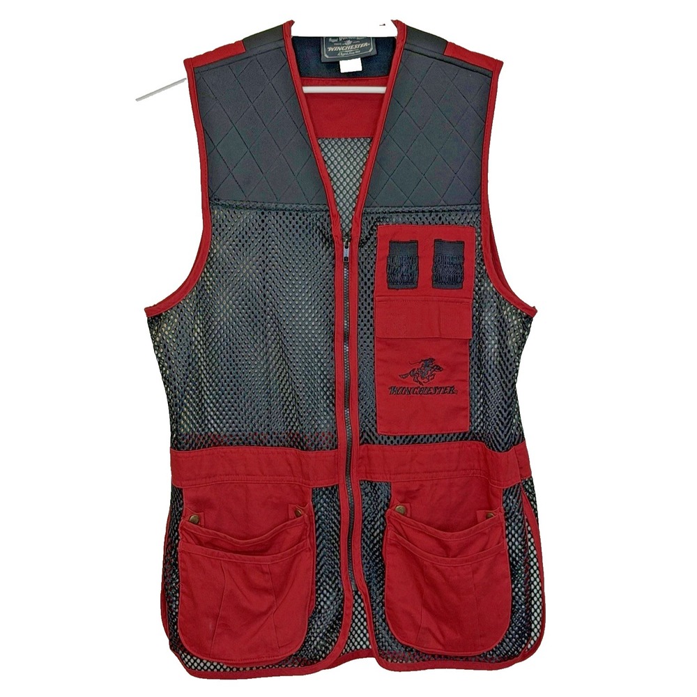 Winchester Shooting Vest Mens Size Small (34-36) Mesh & Ammo Pockets Vintage
